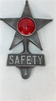 SAFETY STAR LICENSE PLATE SIGN