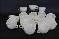 Twenty Four Milk Glass Cups