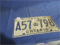 1970 License plate