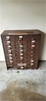 Metal Cabinet w/ Drawers & Contents