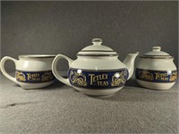 Tetley Teas since 1837 Teapot, Cream, & Sugar Set