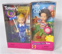 (2) NIB 1999 & 2000 Mattel Tommy & Kelly Dolls