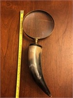 Very cool horn magnifying glass- about 13 inches l