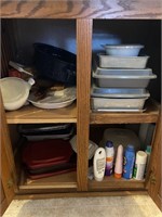 Baking pans & Cabinet Contents