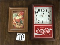 Coca-Cola Clock & Framed Print