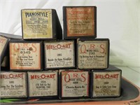11 Vintage Player Piano Rolls  Titles as shown.