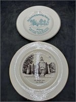 2 Church Commemorative Plates-Dover & Eyota