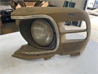 1970 Ford Mustang LH fender extension headlight