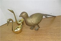 Brass Pheasants & 2 Swans