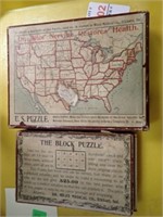 2 VINTAGE ADVERTISING PUZZLES