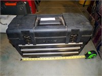 Waterloo black toolbox with handle