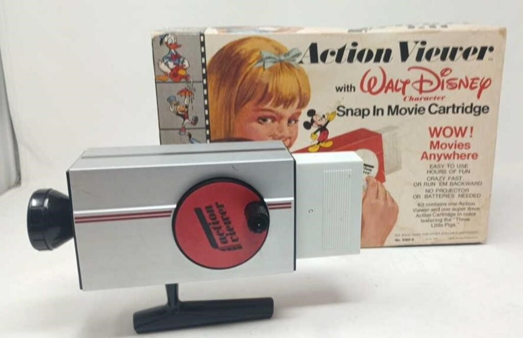 Vintage Action Viewer w Disney Snap in Movie