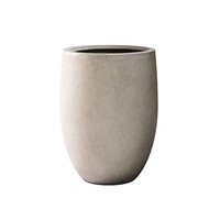 Kante 21.7"H Weathered Concrete Tall Planter,