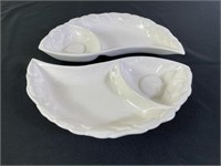 Belmar of  Cal. Pottery Relish Trays (2)