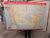 Neilson's Jersey Milk Canadian map, double sided
