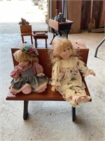 Dolls with desk