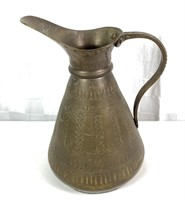 Etched Copper Pitcher