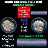 Buffalo Nickel Shotgun Roll in Old Bank Style 'Bel