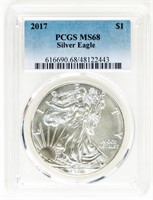 Coin 2017 Silver Eagle-PCGS-MS68