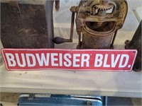 "Budweiser Blvd" Retro Sign