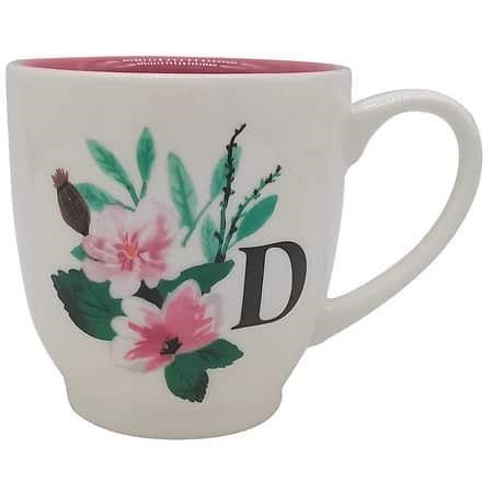 Modern Expressions Floral Monogram Mug D - 1.0 Ea