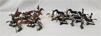 Lot Of Various French Soldier & Horse Figures