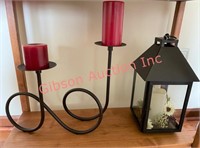 Decorative Lantern & Pillar Candle Holder