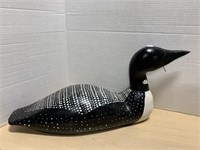 Large Carved Wooden Loon