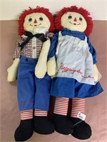 Raggedy Ann & Andy Cloth Dolls