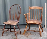 Two American Windsor Chairs