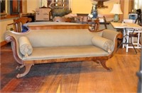 NY Classical Carved Mahogany Sofa