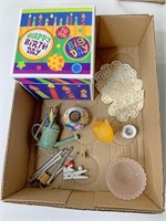 Small windchimes doilies birthday box and more