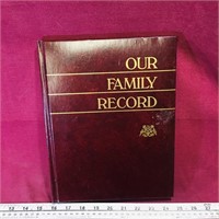 "Our Family Record" Book (Unused)