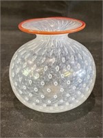 VTG Boon Vallien Bullicante Art Glass Bud Vase