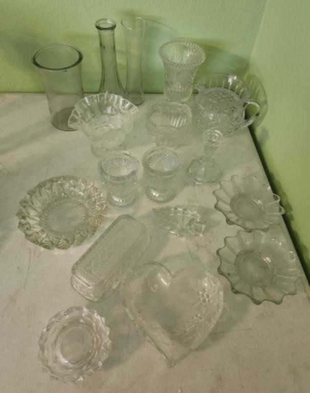 Lot of Assorted Glassware & Crystal