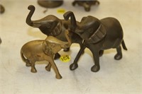 Brass elephants