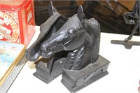 Cast Iron Horse head bookends