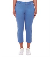 SIZE 6 WOMEN'S PULL-ON 5-POCKET CROP PANT