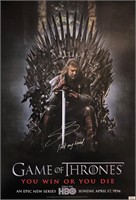 Game of Thornes Sean Bean Autograph Poster