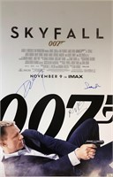 James Bond 007 Skyfall Autograph Poster