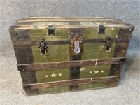 LARGE STAR DECORATED TRUNK