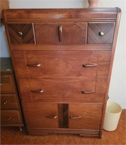 Vintage Four Drawer Wooden Dresser