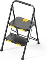 KINGRACK Steel Ladder  800lbs  Black&yellow