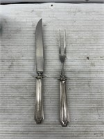 Sterling Handle Stainless steel knife and fork