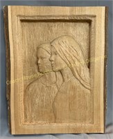 Claire Scraire ? wood carving, Sculpture sur bois
