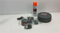 (3) 8’’ bench grinder wheels with assorted size