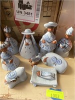Handmade Pottery nativity set