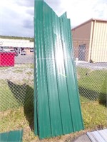 Green metal Against Fence 5 pcs