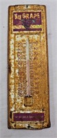 Vintage metal NUGRAPE thermometer