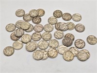 44 - Silver Mercury Dimes